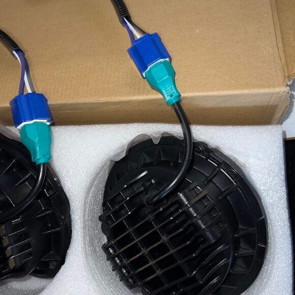 Jeep 7” Round LED Headlight High Low Beam headlamps-red - Picture 12 of 12